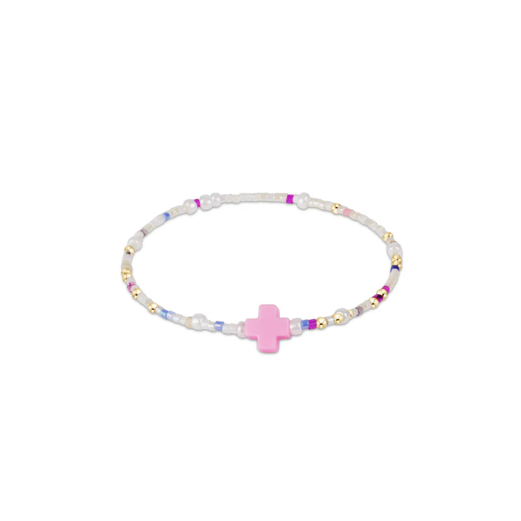 EGIRL Hope Unwritten Signature Cross Bracelet - With Sprinkles On Top