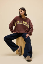 Load image into Gallery viewer, Willie Nelson in Austin Oversized Crew Sweatshirt in Nutmeg
