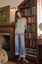 Load image into Gallery viewer, Comfort Stretch Wide Leg Jean in Medium Blue Denim
