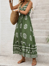 Load image into Gallery viewer, Stacy V-Neck Maxi Dress in Green
