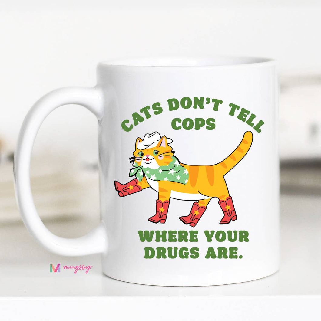 Cats Don't Tell 11oz Coffee Mug