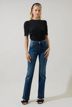 Load image into Gallery viewer, Bertha Knit Ruched Top in Black
