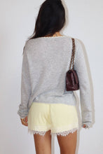 Load image into Gallery viewer, Daisy Embroidered Knit Cardigan in Grey
