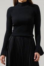 Load image into Gallery viewer, Malvern Bay Mock Neck Sweater in Black
