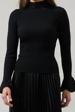 Load image into Gallery viewer, Malvern Bay Mock Neck Sweater in Black
