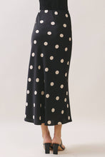 Load image into Gallery viewer, Polka Dot Maxi Skirt in Black
