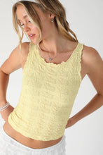Load image into Gallery viewer, Floral Edge Top in Pale Banana
