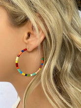 Load image into Gallery viewer, Beaded Hoop Earrings
