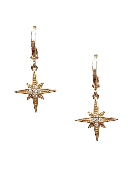 Starburst Huggie Earrings