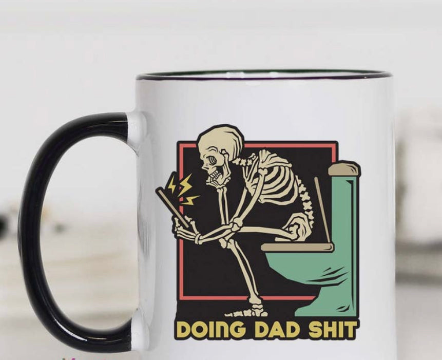Doing Dad Shit Ceramic Coffee Cup