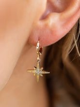 Load image into Gallery viewer, Starburst Huggie Earrings
