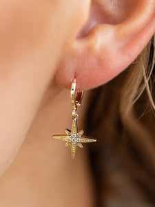 Starburst Huggie Earrings