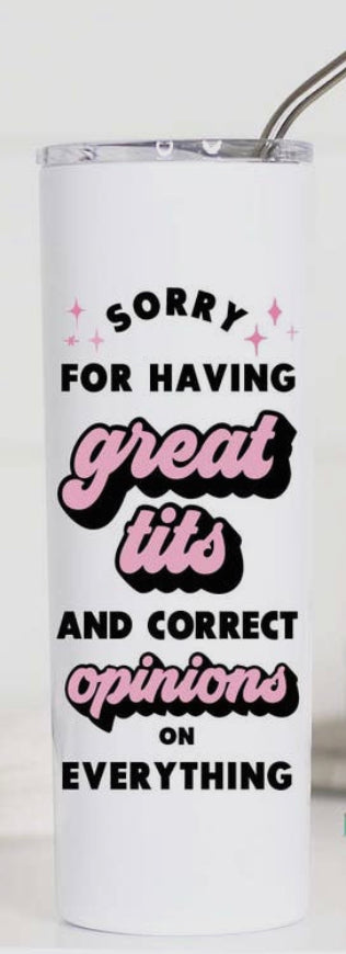 Great Tits and Correct Opinions Tall Travel Cup