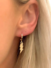 Load image into Gallery viewer, Lightning Huggie Earrings
