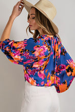 Load image into Gallery viewer, V-Neck Tie Front Satin Blouse
