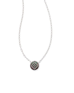 Kendra Scott Stamped Dira Pendant Necklace in Silver