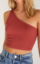 Load image into Gallery viewer, Toni One-Shoulder Rib Tank
