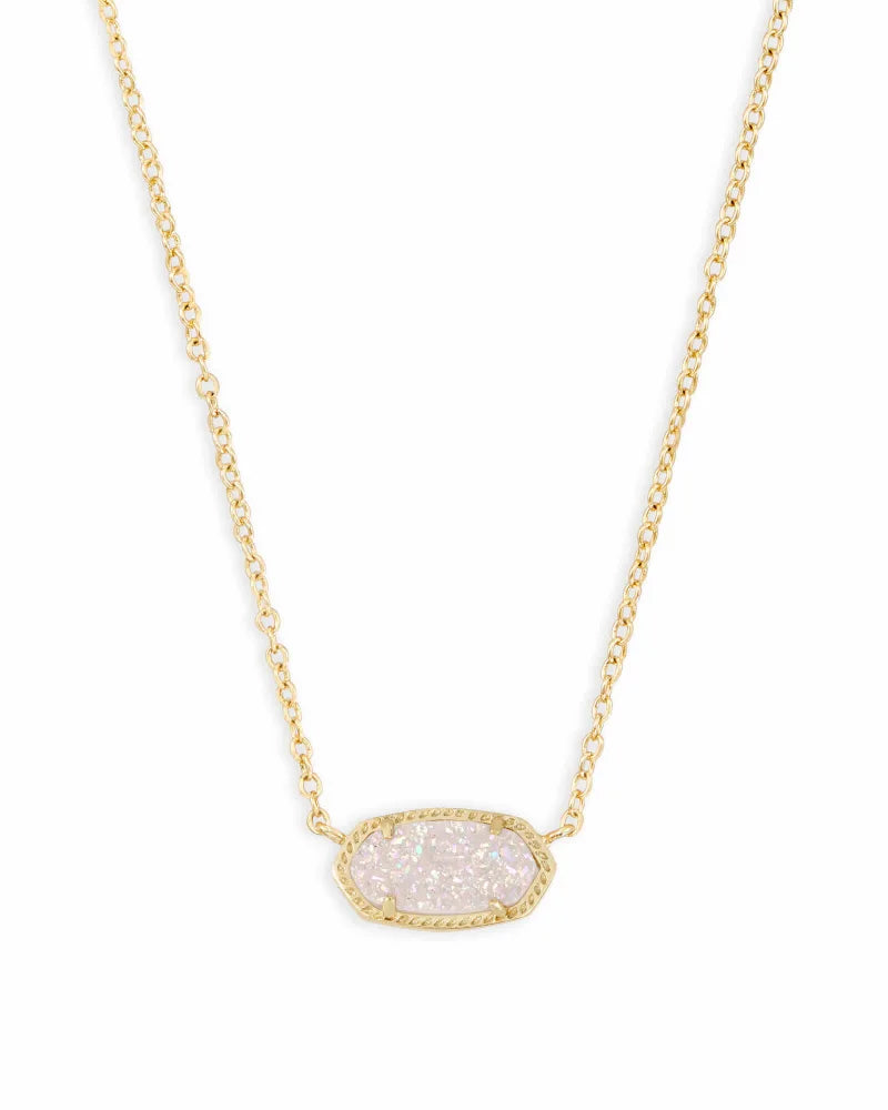 Kendra Scott Elisa Pendant Necklace in Iridescent Drusy