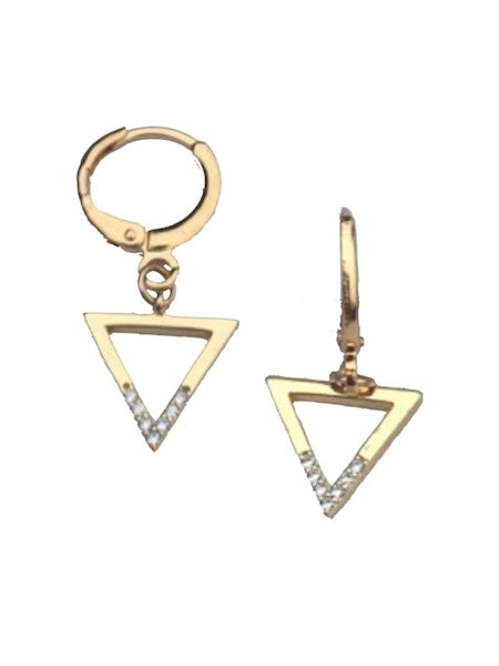 Open Triangle Huggie