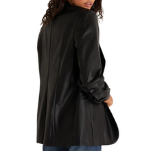 Load image into Gallery viewer, Sandelle Faux Leather Blazer
