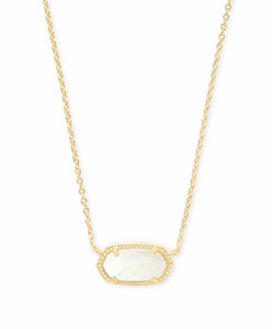 Kendra Scott Elisa Gold Pendant Necklace in Opal