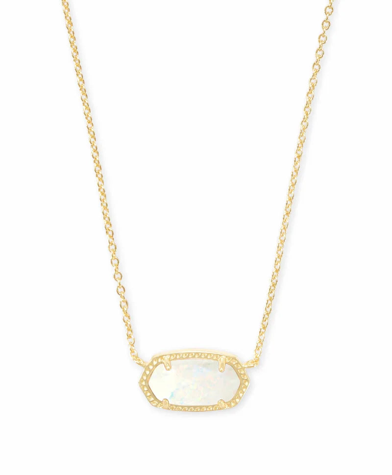 Kendra Scott Elisa Gold Pendant Necklace in Opal